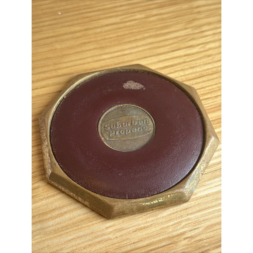 Suburban Propane Oil‎ Coaster Paperweight Advertise VTG Rare